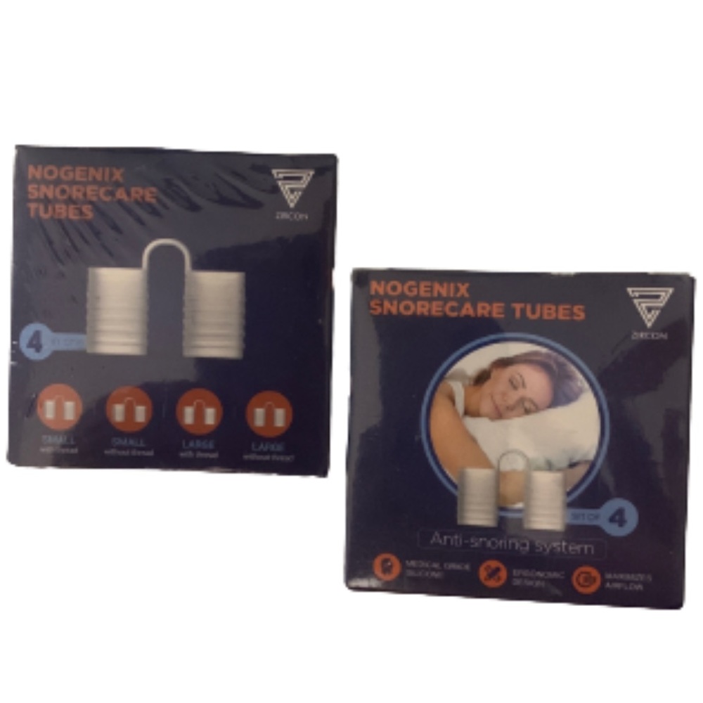 • 💛 NEW Zircon Nogenix Snorecare Tubes Set of 2 Boxes •